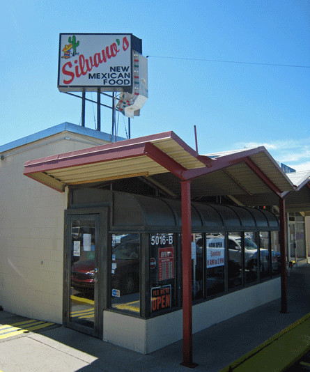 Silvano’s New Mexican Restaurant front view with signage