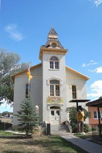 The Santa Fe Trail Museum in the old Colfax County Courthouse in Springer, New Mexico