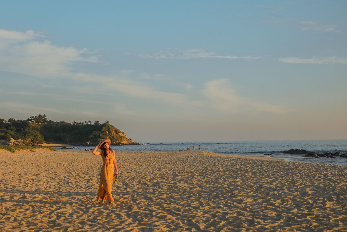 sunset on playa bacocho