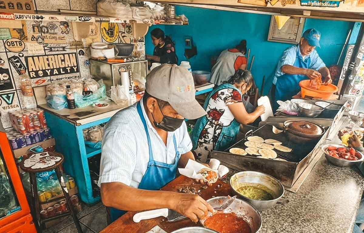 Taco Surf, a legendary spot for surfers in Baja California, Mexico, known for its delicious tacos and surf culture atmosphere.