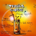 Tequila Sunrise: Another popular tequila-based cocktail