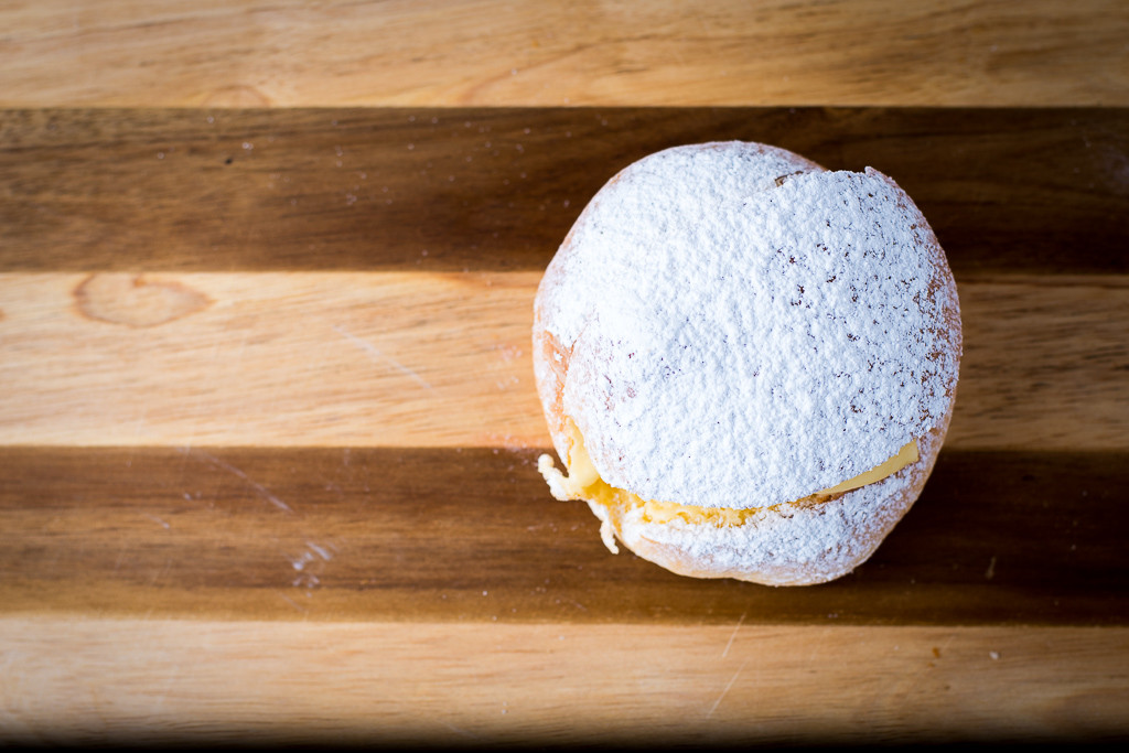 Gallina (chick),a traditional pan dulce roll filled with vanilla creme at La Estrella Bakery Inc. (Credit: Jackie Tran)