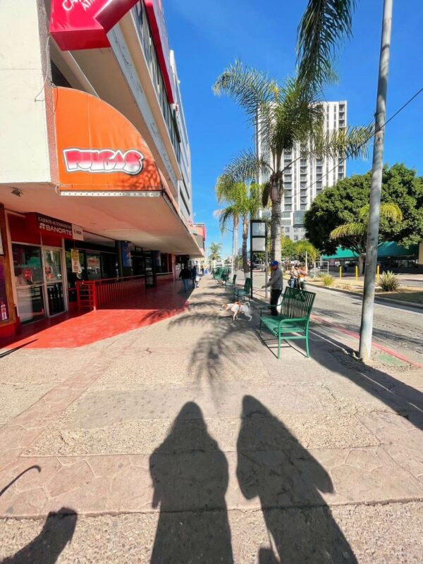 Downtown streets of Tijuana during the day