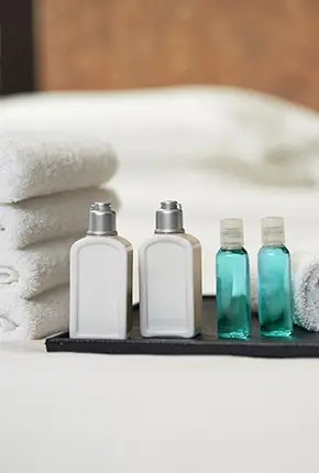 Enjoy complimentary toiletries provided in your room at GR Solaris Cancun