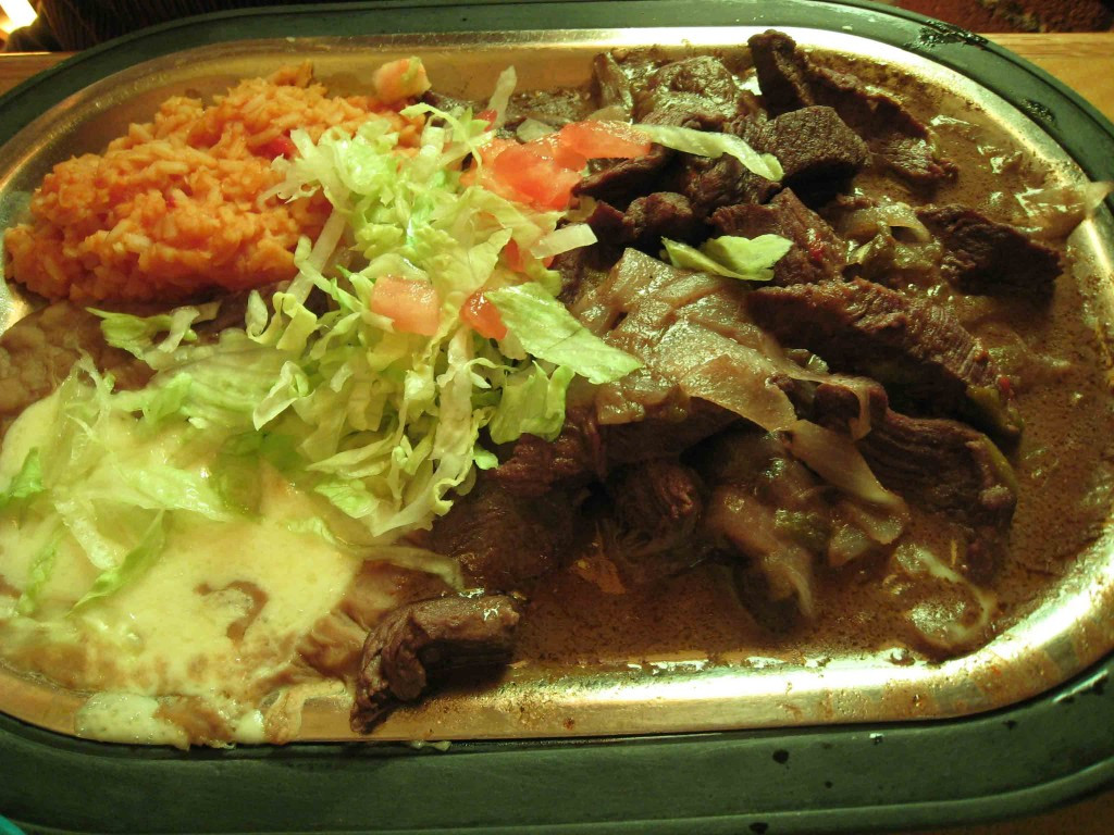 Carnitas Antonio, a flavorful beef dish at Tomasita's Restaurant