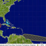 Probability of tropical cyclone formation in the Gulf of Mexico and Western Caribbean over the next 5 days