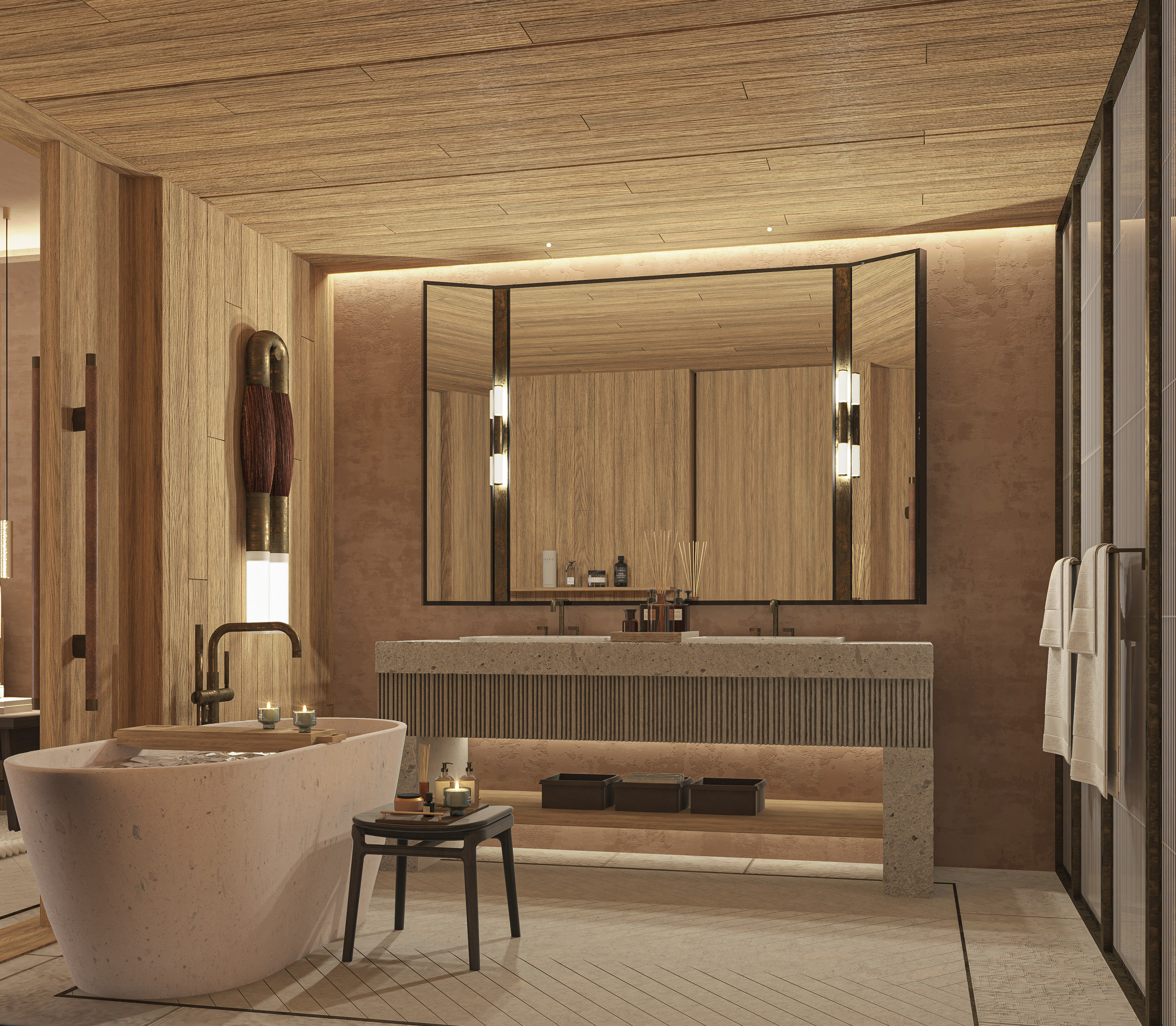 Waldorf Astoria San Miguel de Allende bathroom showcasing elegant and modern design