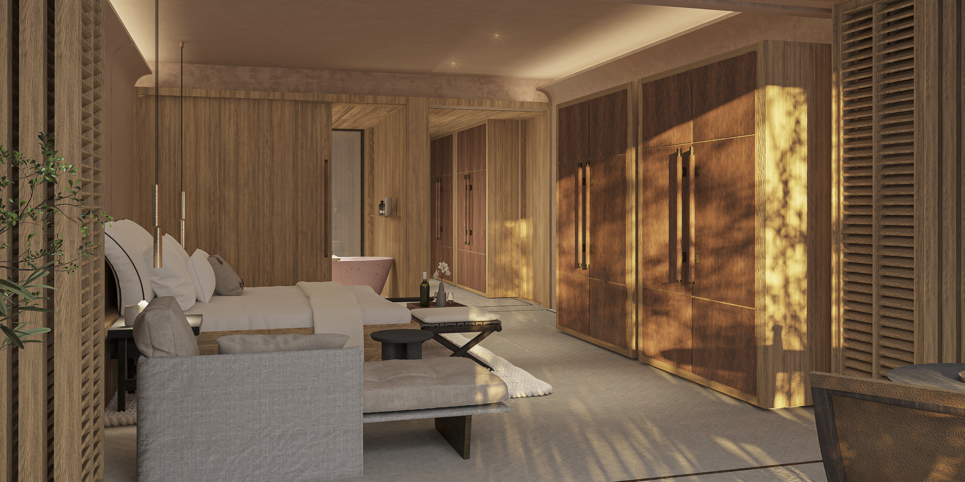 Waldorf Astoria San Miguel de Allende luxury guest room rendering featuring sophisticated design