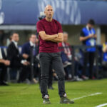 United States head coach lt;HIT gt;Gregg lt;/HIT gt; lt;HIT gt;Berhalter lt;/HIT gt; looks on during the first half of a CONCACAF Nations League semifinals soccer match against Jamaica, Thursday, March 21, 2024, in Arlington, Texas. (AP Photo/Julio Cortez)