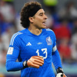 Guillermo Ochoa playing for Mexico in 2022