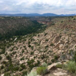 Overlooking Frijole Canyon in Bandelier National Monument