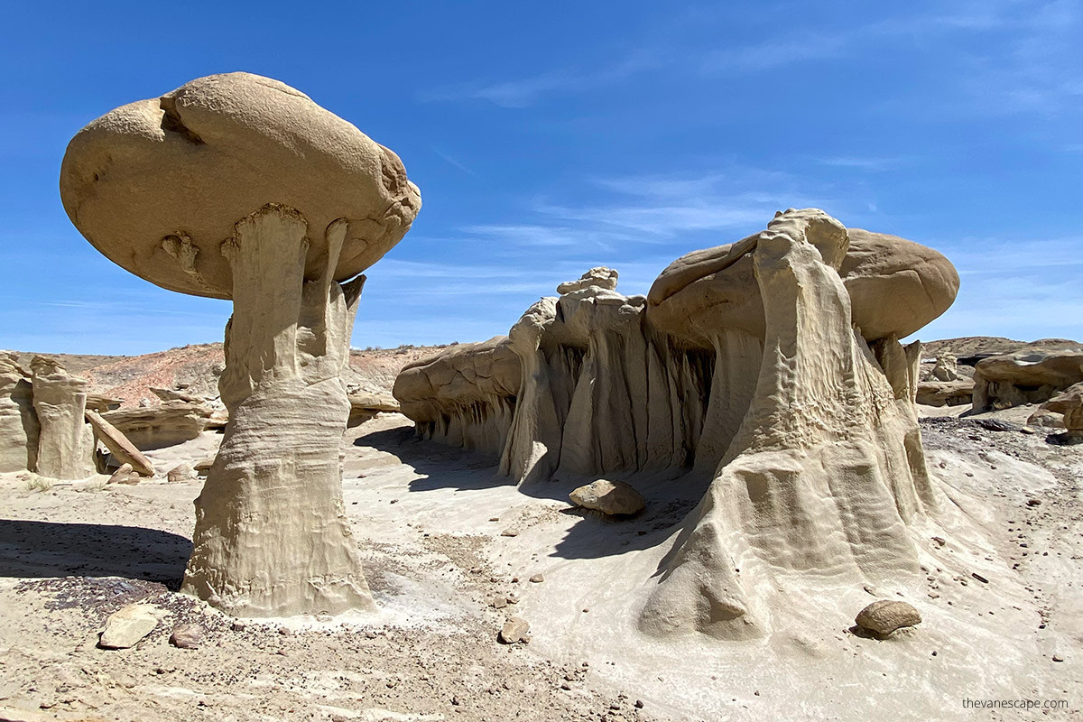 hoodoos in Valley of Dreams New Mexico