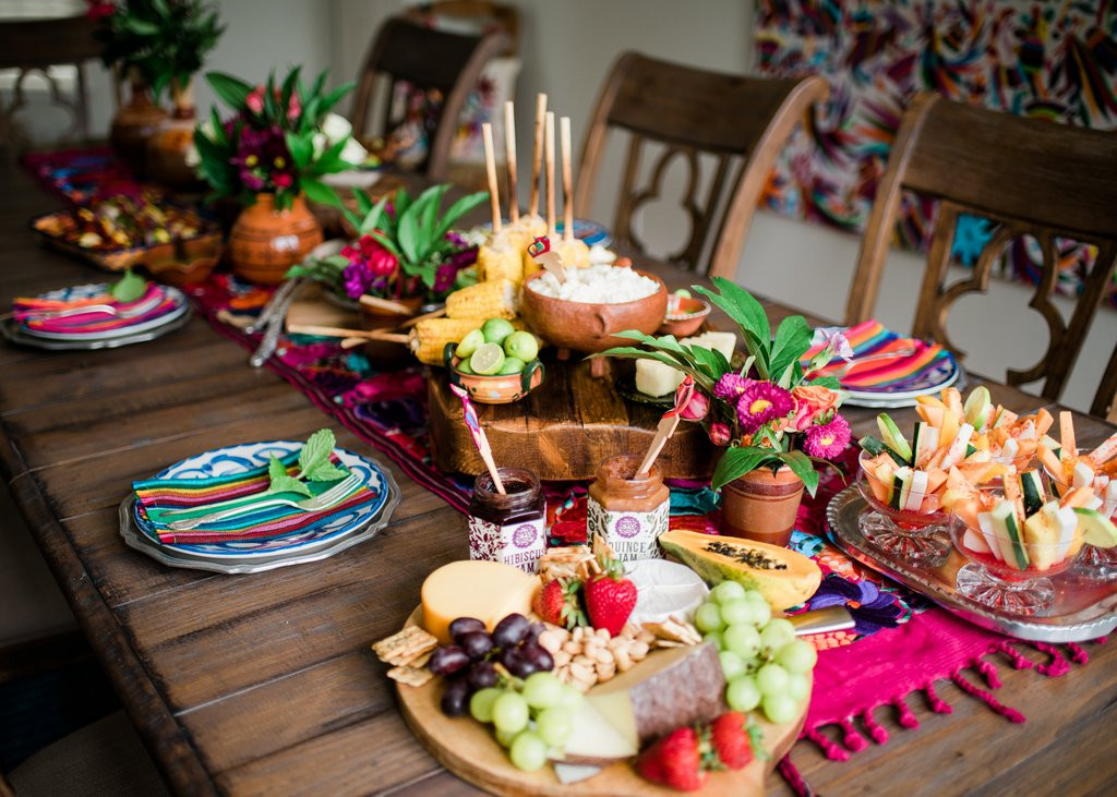Preparation for a Mexican fiesta
