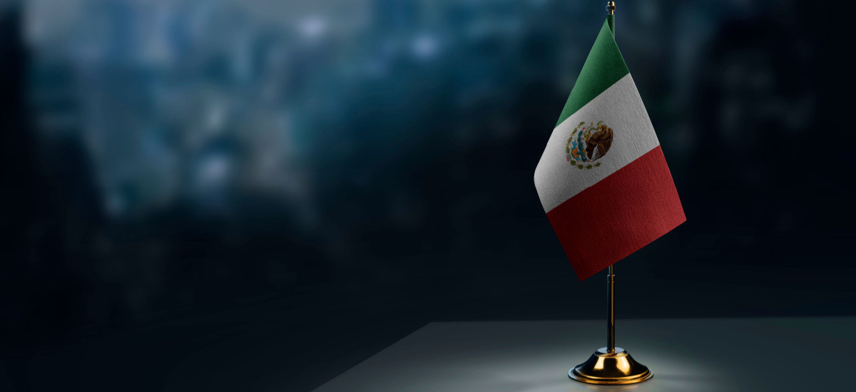 Mexican Flag on an Executive Desk
