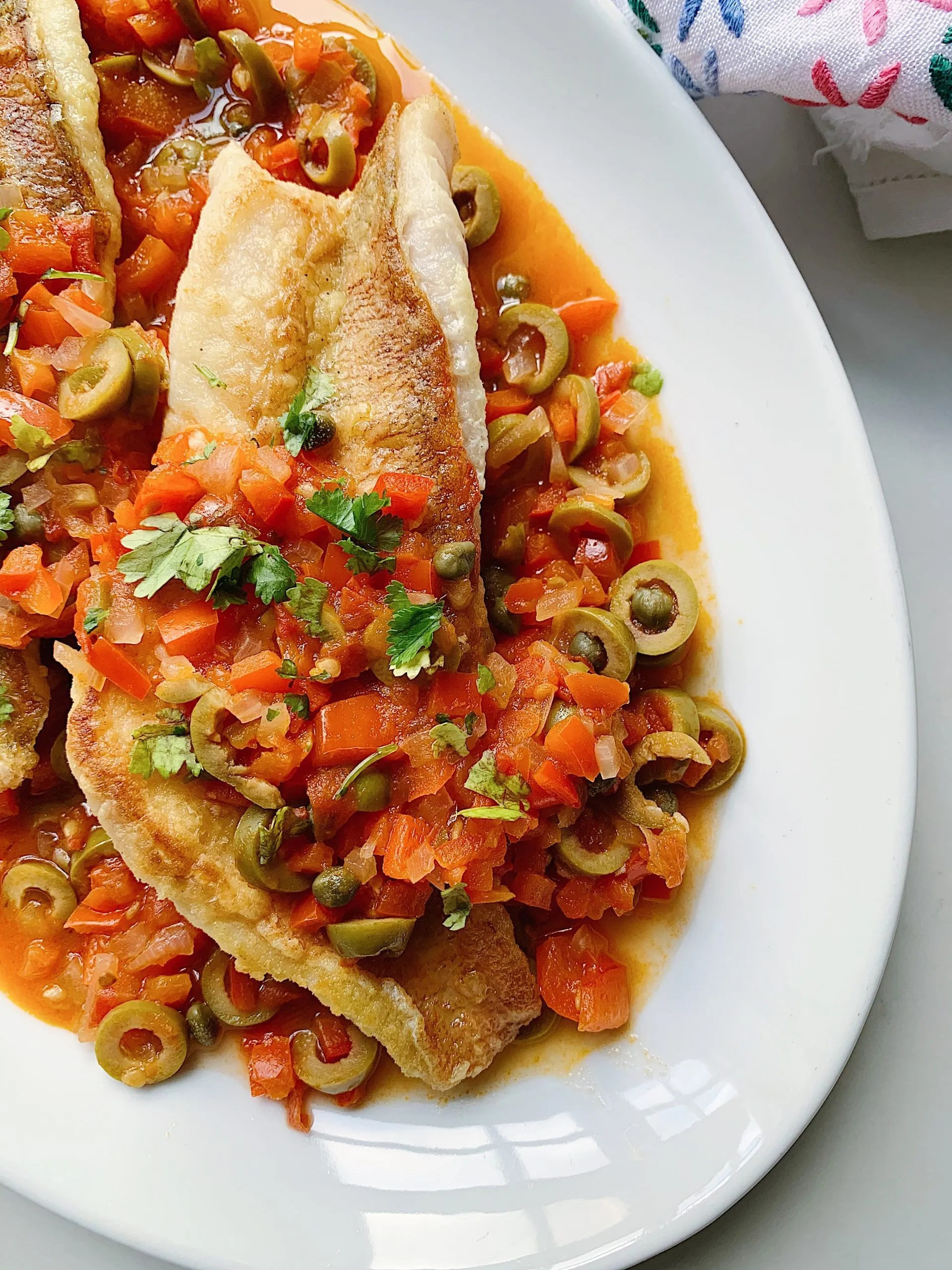 Pescado a la Veracruzana ingredients