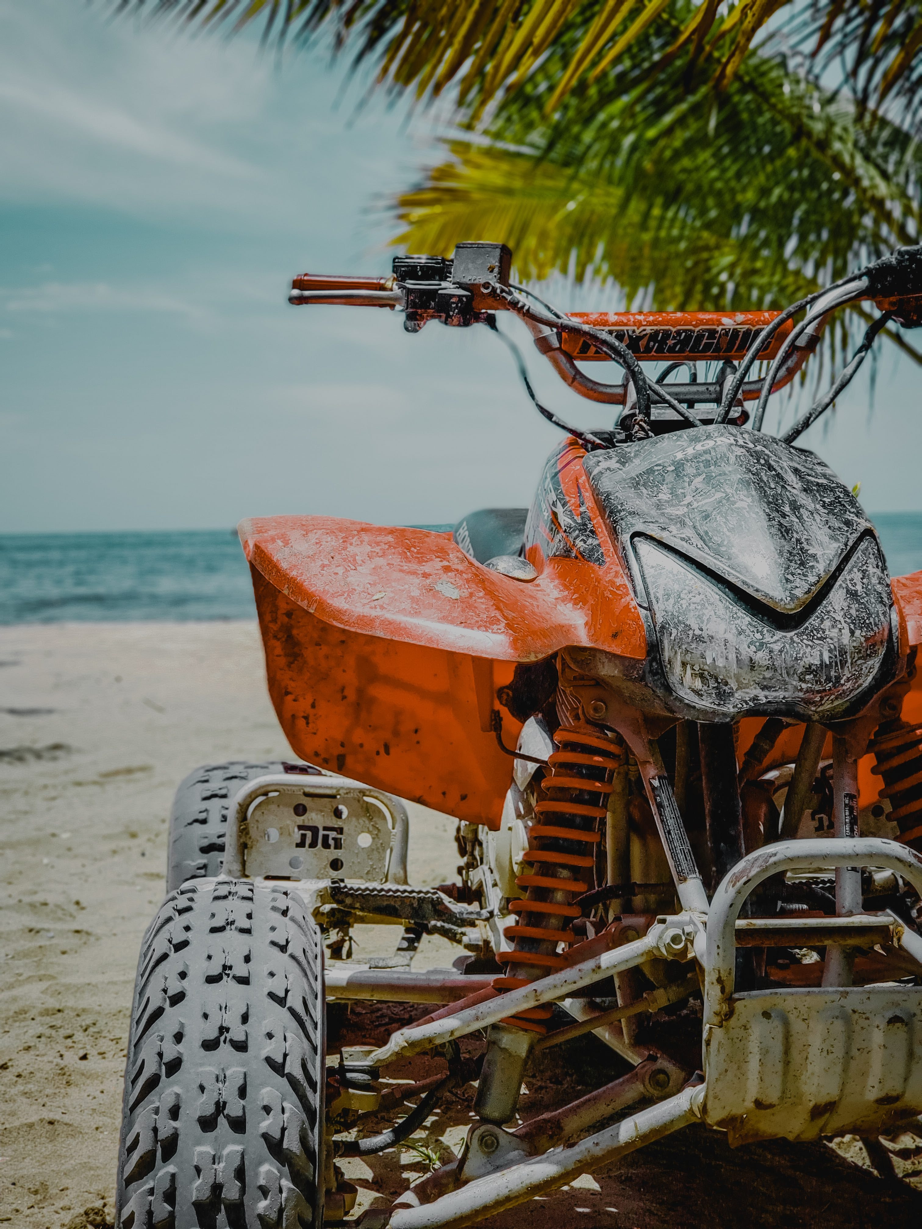 ATVs riding through the Cantamar sand dunes in Rosarito, Mexico