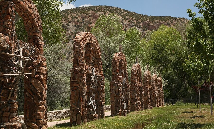 Stone arches at Santuario de Chimayo
