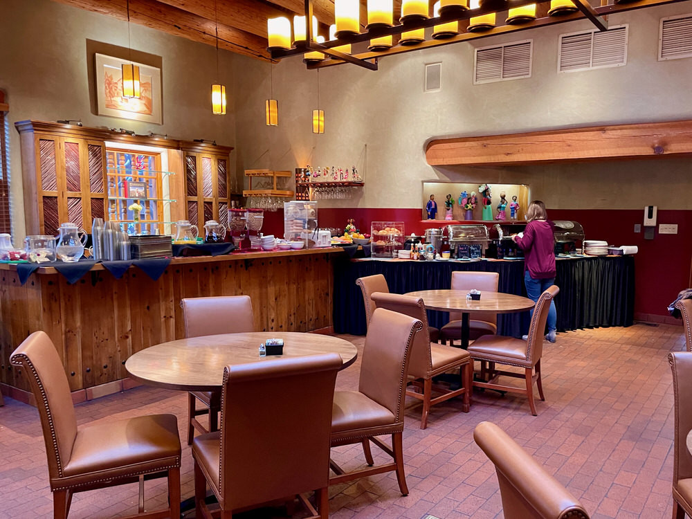 Breakfast buffet at Inn on the Alameda in Santa Fe