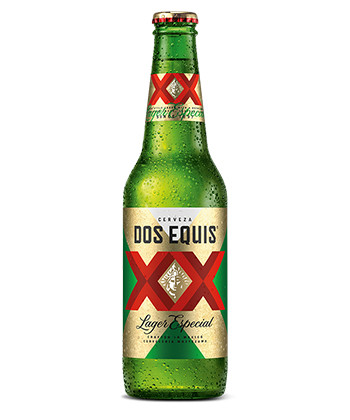 Dos Equis beer bottle