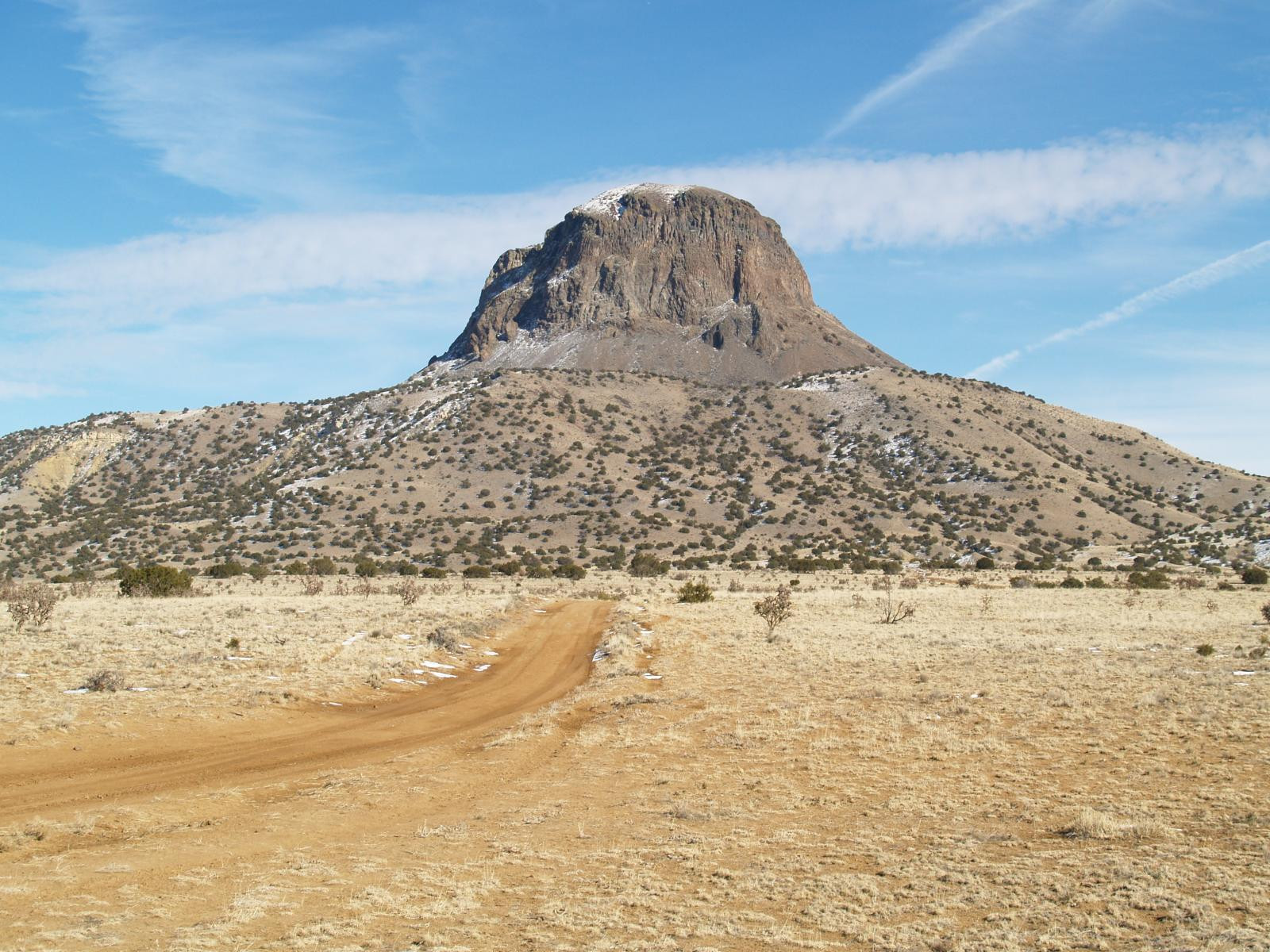 Cabezon Peak, a volcanic neck in New Mexico