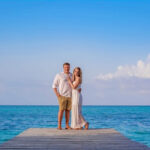 Cancun beach with clear turquoise water and white sand, showcasing a serene and inviting atmosphere, perfect for LGBTQ+ travelers seeking relaxation and beauty