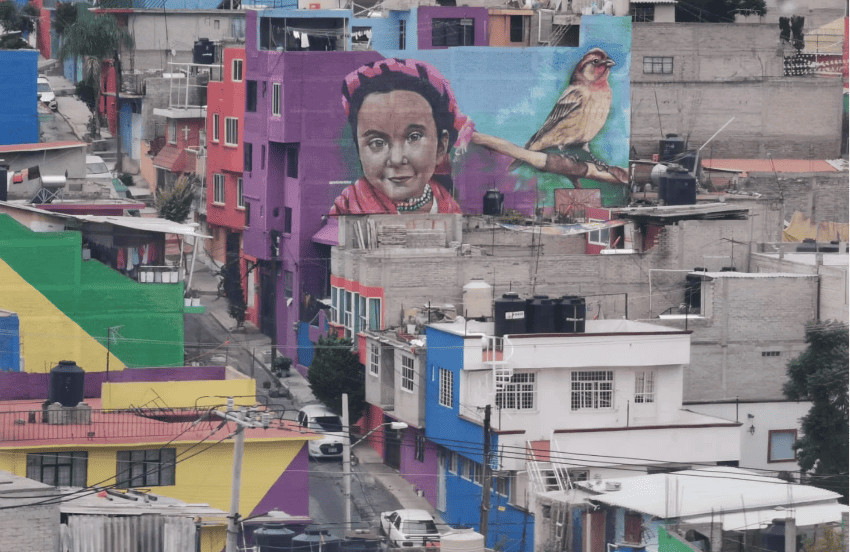 Street scene in Roma Norte, Mexico City