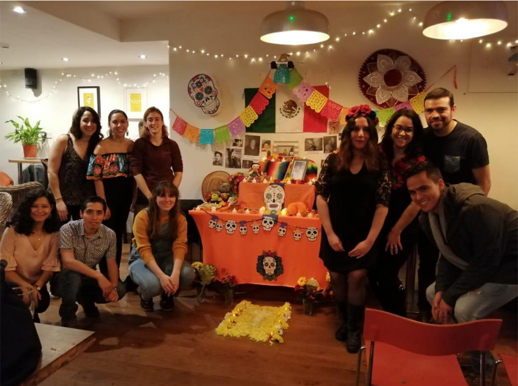 Cardiff University scholars, along with the Latin America Society, paying tribute to loved ones, including relatives, pets, and famous Mexican artists, demonstrating a broad spectrum of remembrance.