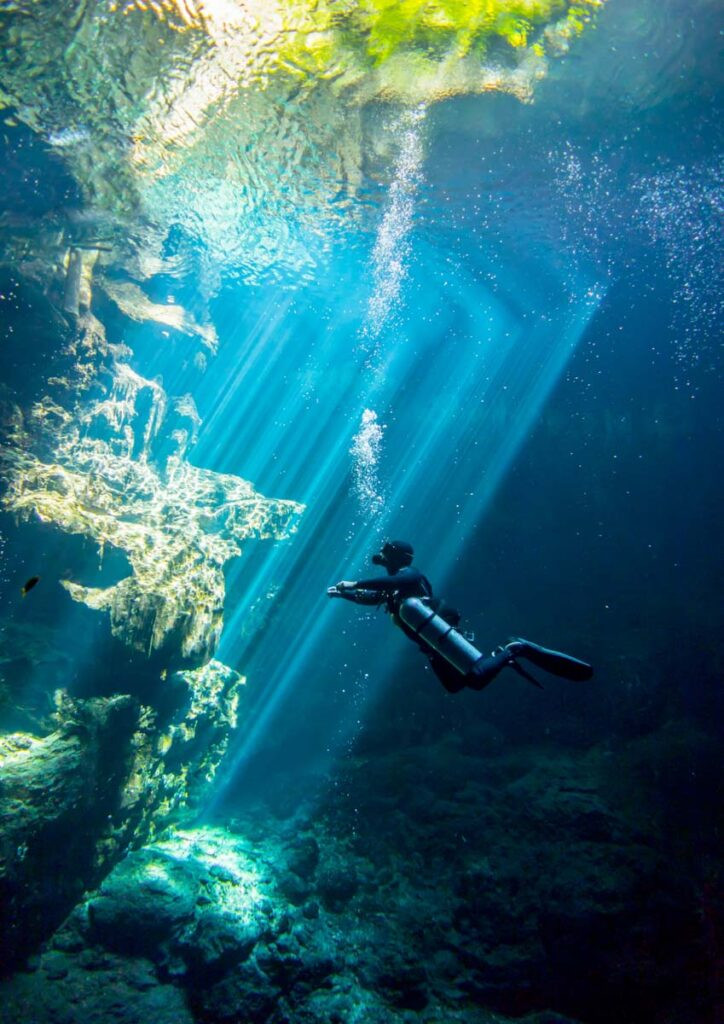 Cenote El Pit offering a unique diving experience in Tulum