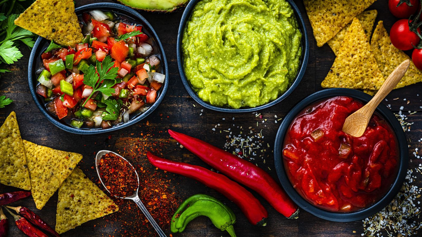 Chips and salsa often served as appetizers at a mexican restaurant