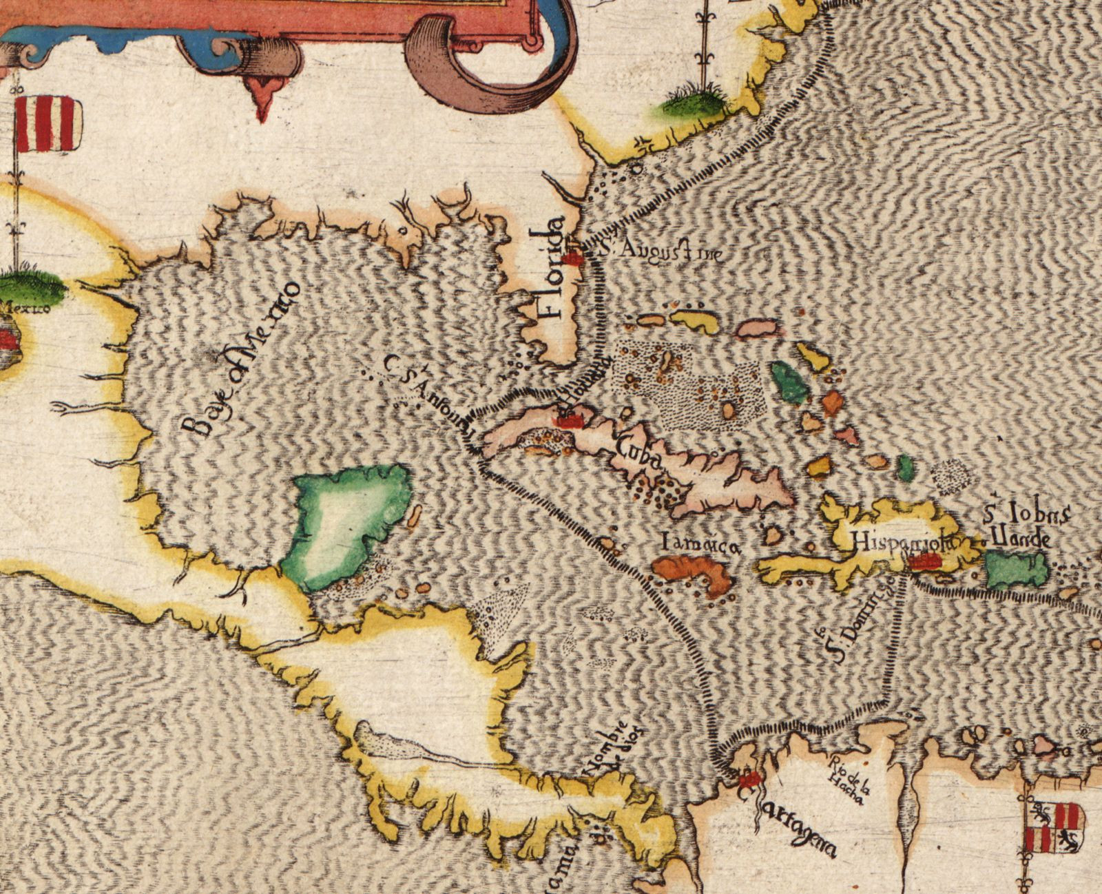Historical map of the Gulf of Mexico