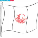Sketch of the Mexican Coat of Arms