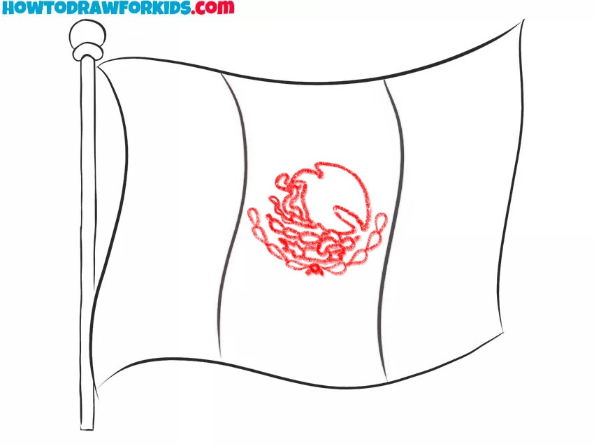 Sketch of the Mexican Coat of Arms