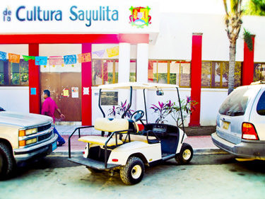 Golf Car Parked Sayulita