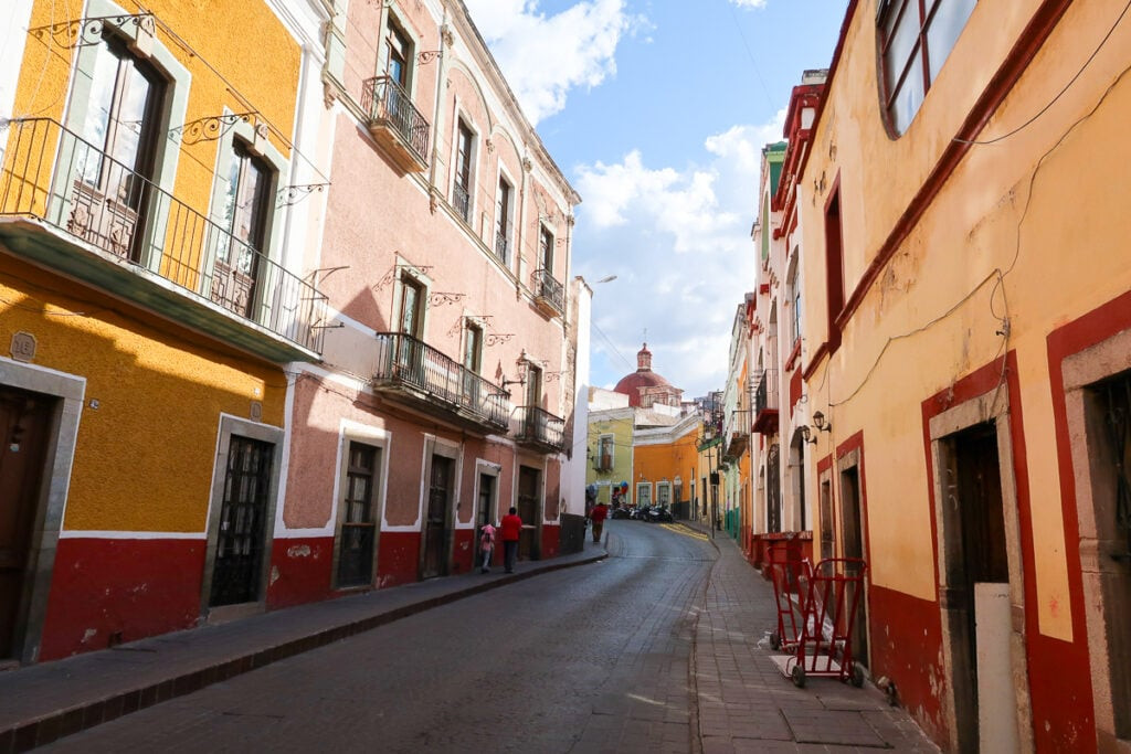 A colorful street in Guanajuato, Mexico