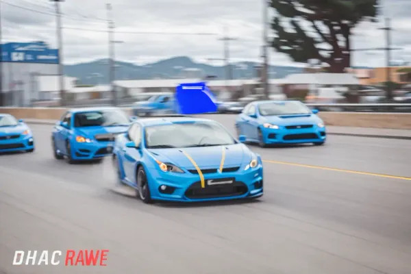 Race Cars on the Track at Hobbs Motorsports Park