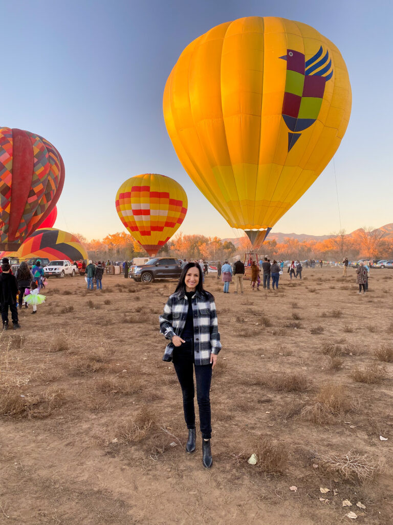 Taos Mountain Balloon Rally at Dawn