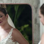 Love is Blind Mexico contestant Silvia looking at the camera in a promotional photo