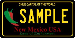 New Mexico Farm and Ranch Heritage license plates representing the region’s agricultural legacy