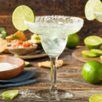 Classic margarita with salt rim