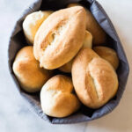 Bolillos cooling on a wire rack