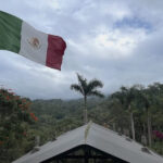 Rainy season in Puerto Vallarta with colorful buildings