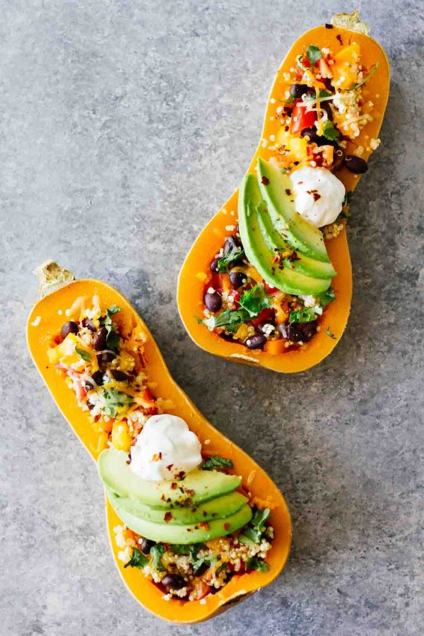 Quinoa salad with black beans and corn