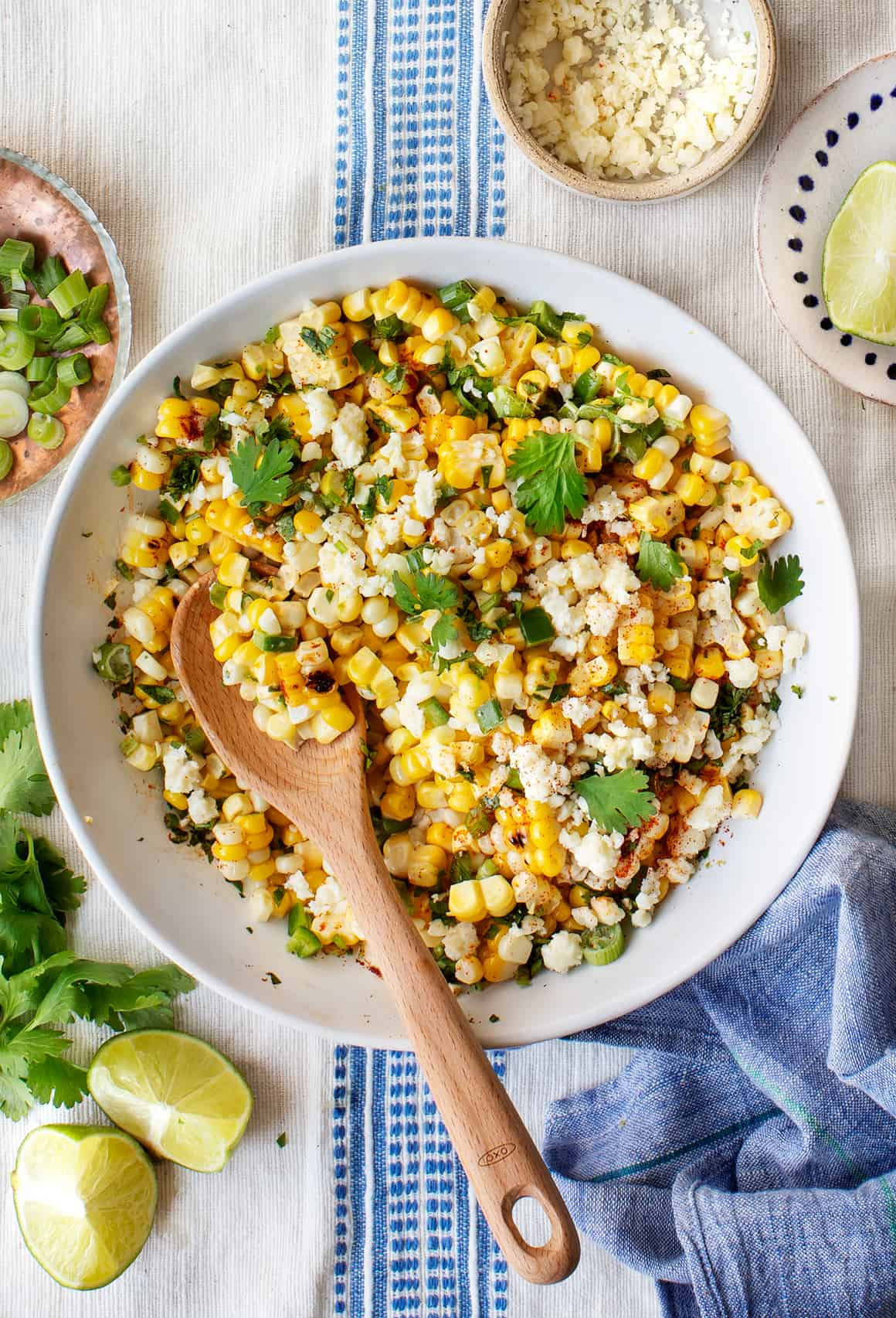 Grilled Mexican street corn