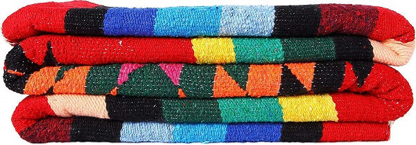 Red Saltillo Mexican Blanket