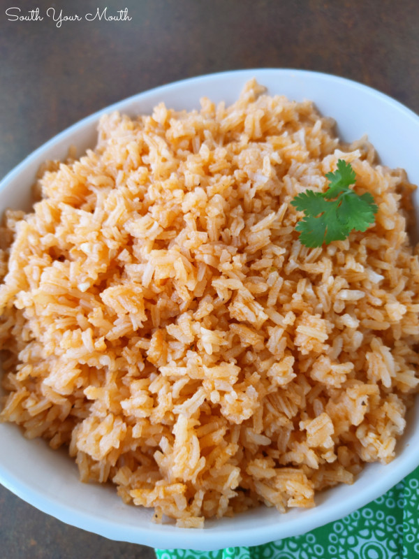 Toasting rice for Mexican rice