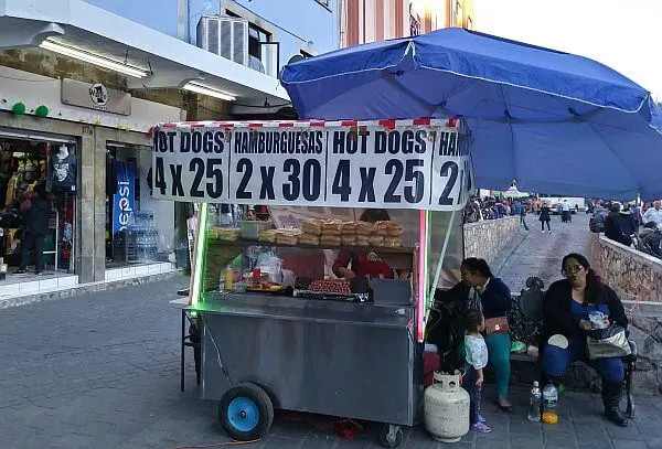 Delicious street food in Mexico