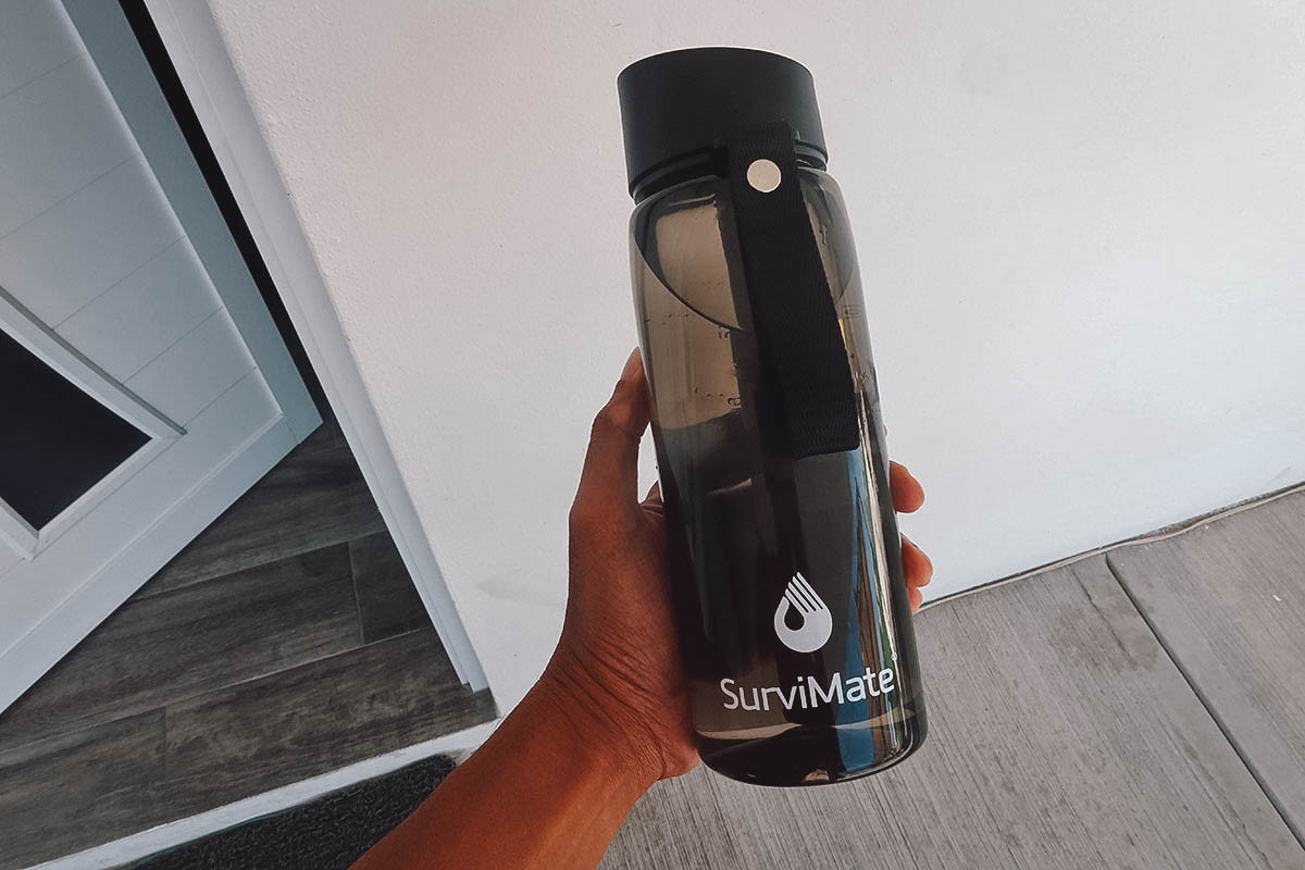 Travel Water Bottle with Filter for Mexico