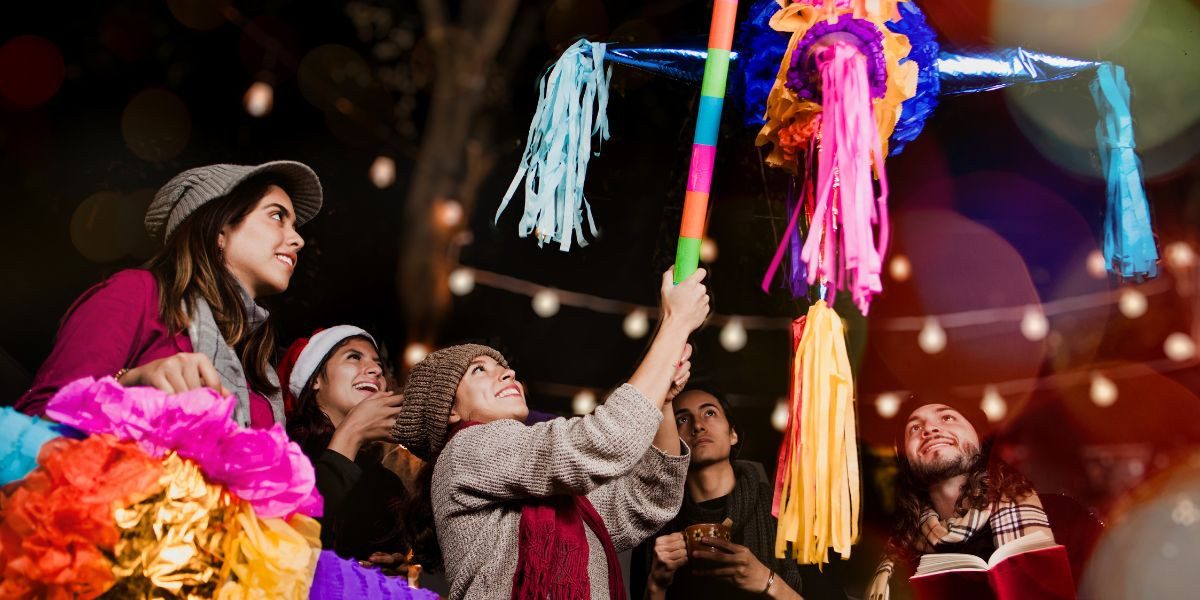 participants in a Posada procession