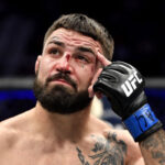 Mike Perry at a press conference