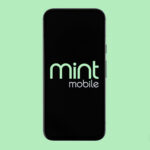 Smartphone showing Mint Mobile App interface